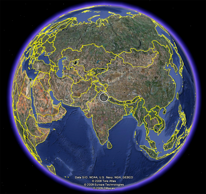 Locatation of SRSG in World