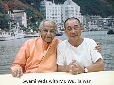Swami Veda with Mr. Wu, Taiwan