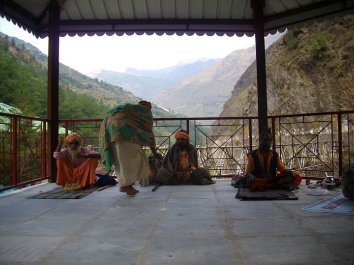 Sadhus were my main company
