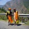 Sadhus on the way to Badrinath
