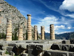 Columns of the Temple of Apollo at Delphi