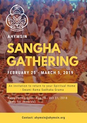 Poster for Sangha gathering February 2019